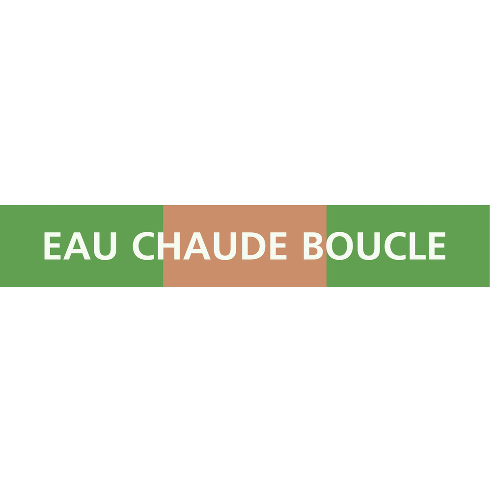 PANNEAU EAU CHAUDE BOUCLE 222X37MM (20 ADHESIFS TUYAUTERIE) TALIAPLAST - 731812