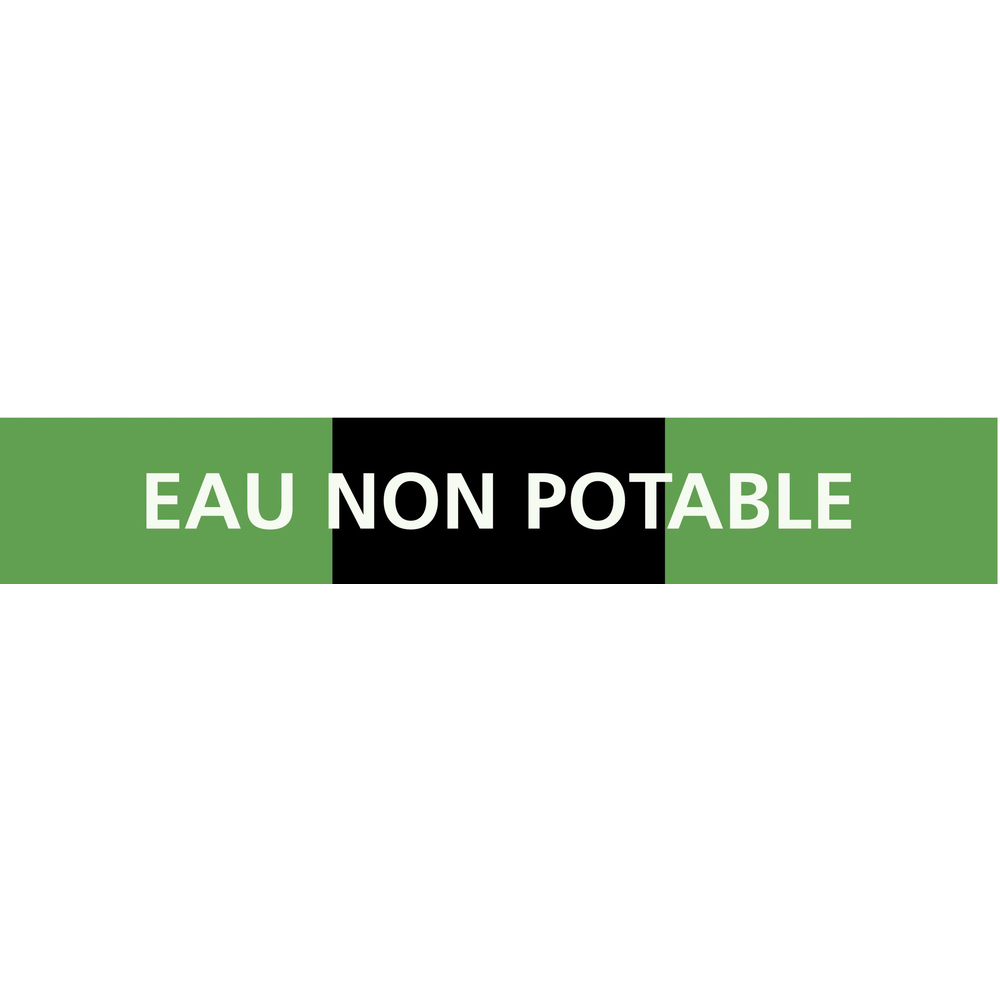 EAU NON POTABLE 222x37mm (20 ADHESIFS POUR TUYAUTERIE) TALIAPLAST - 731815