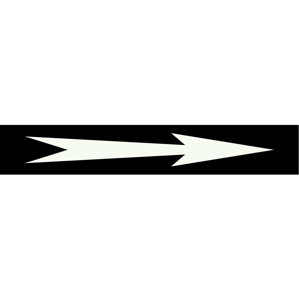 Flèche fond noir 222x37mm (20 adhesifs pour tuyauterie) TALIAPLAST - 731821