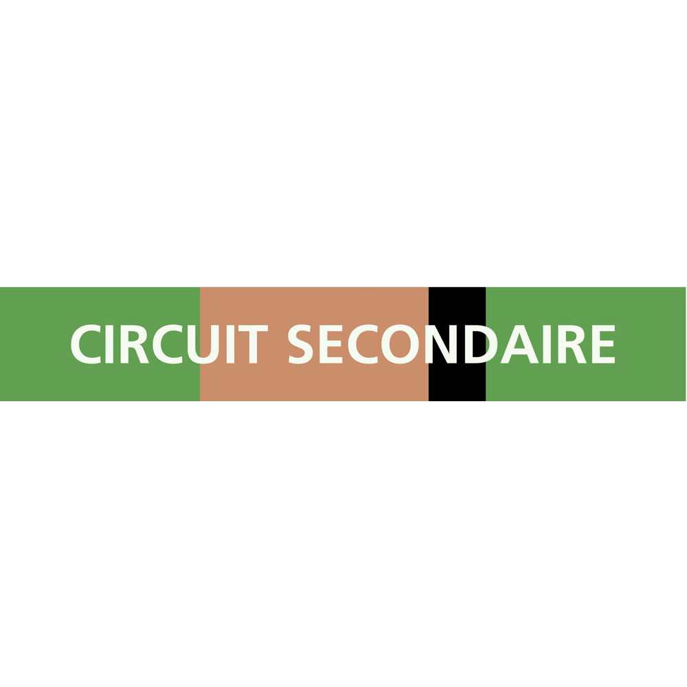 PANNEAU CIRCUIT SECONDAIRE 156X26MM (20 ADHESIFS TUYAUTERIE) TALIAPLAST - 732108