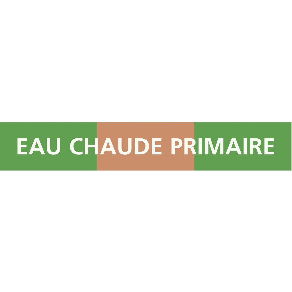PANNEAU EAU CHAUDE PRIMAIRE 156X26MM (20 ADHESIFS TUYAUTERIE) TALIAPLAST - 732125