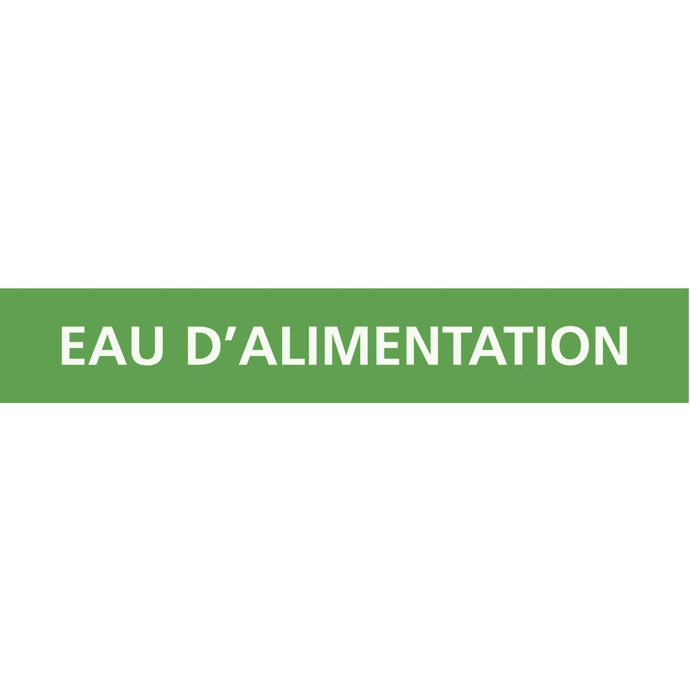 PANNEAU EAU D'ALIMENTATION 156X26MM (20 ADHESIFS TUYAUTERIE) TALIAPLAST - 732135