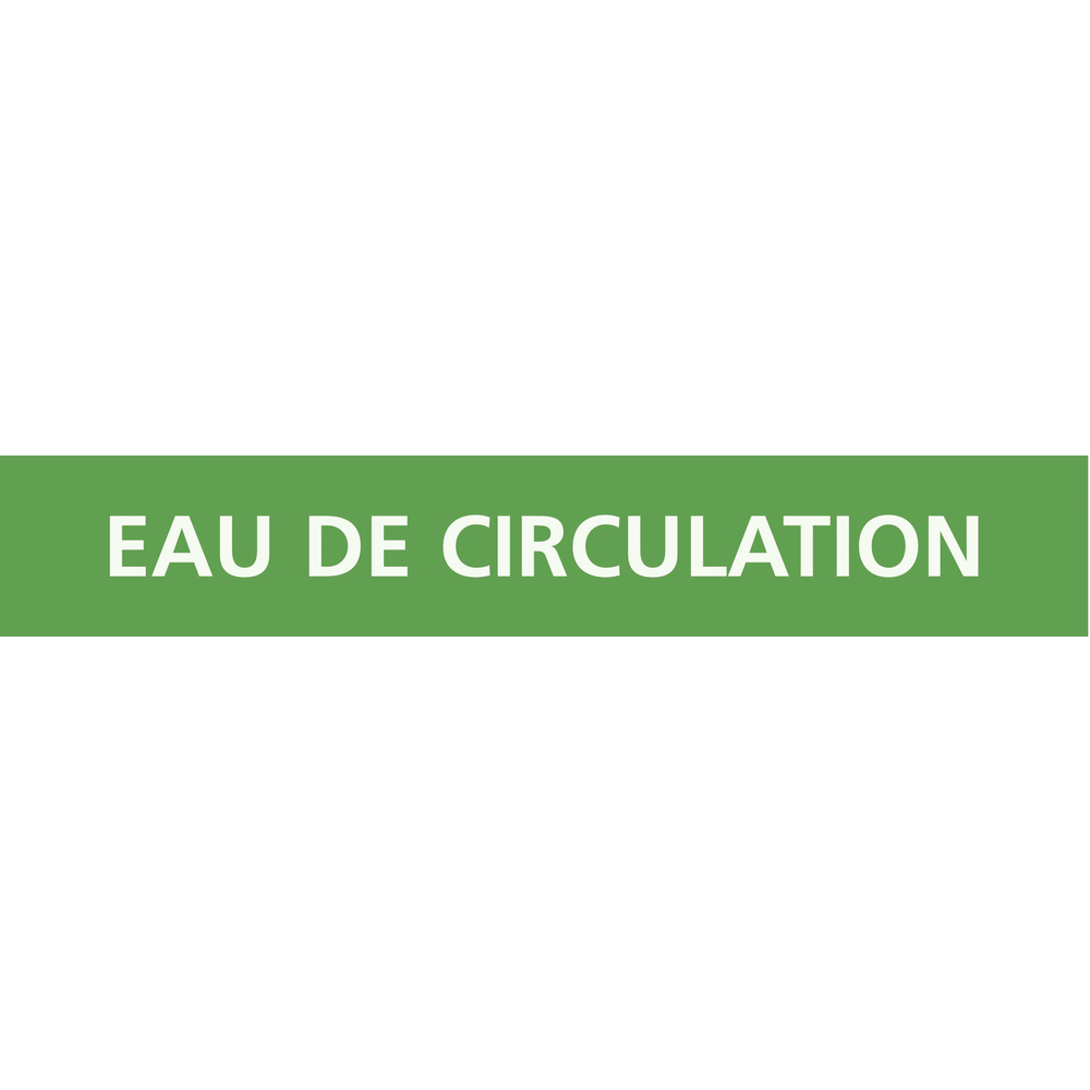 PANNEAU EAU DE CIRCULATION 156X26MM (20 ADHESIFS TUYAUTERIE) TALIAPLAST - 732140