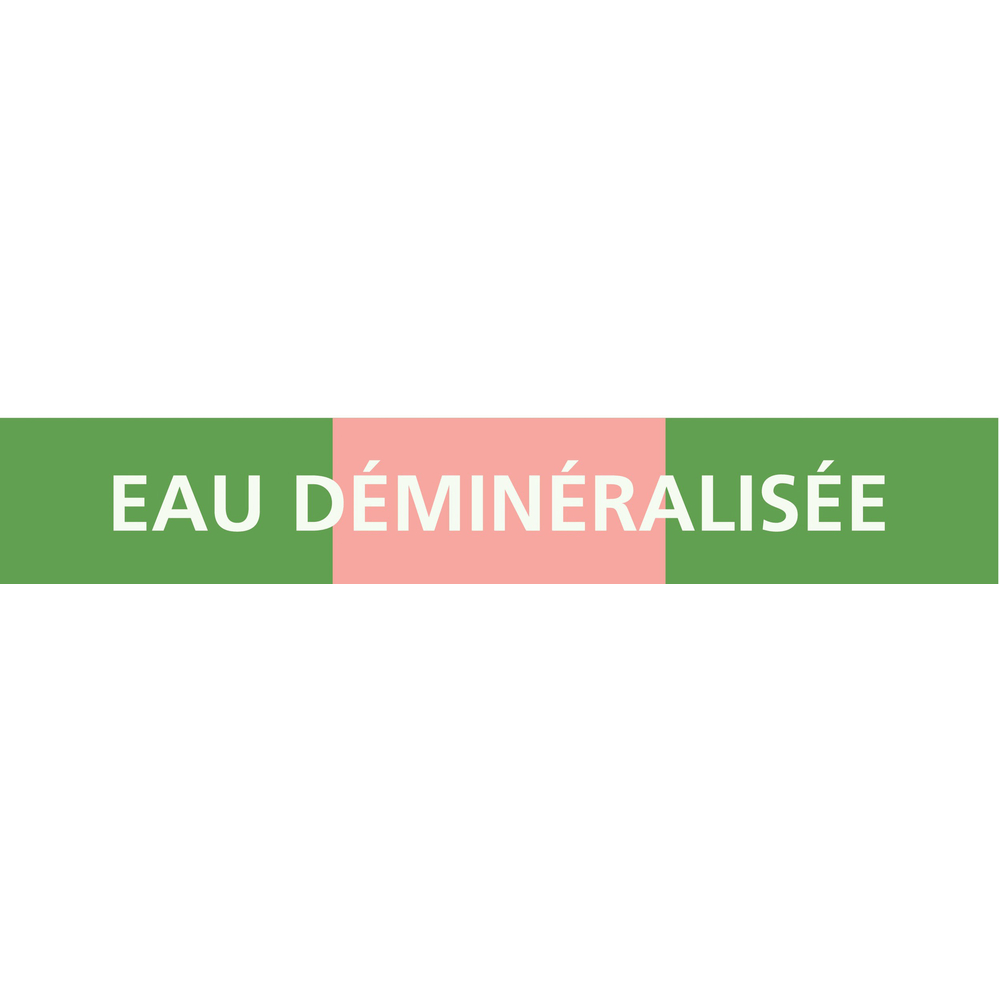 PANNEAU EAU DÉMINÉRALISÉE 156X26MM (20 ADHESIFS TUYAUTERIE) TALIAPLAST - 732156