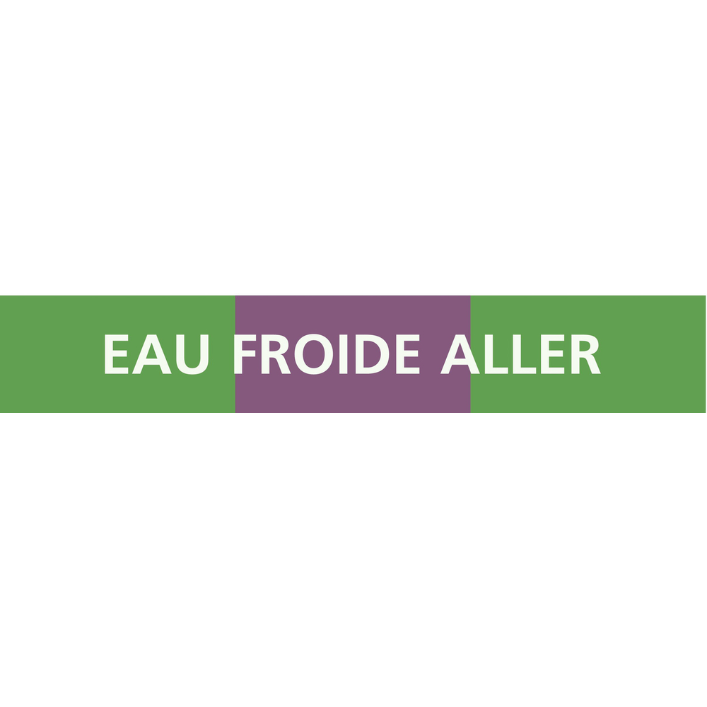 EAU FROIDE ALLER 156x26mm (20 ADHESIFS POUR TUYAUTERIE) TALIAPLAST - 732167