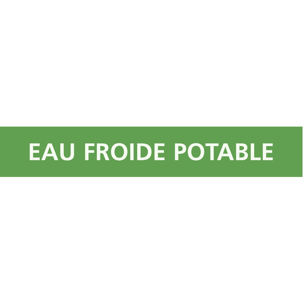 PANNEAU EAU FROIDE POTABLE 156X26MM (20 ADHESIFS TUYAUTERIE) TALIAPLAST - 732169