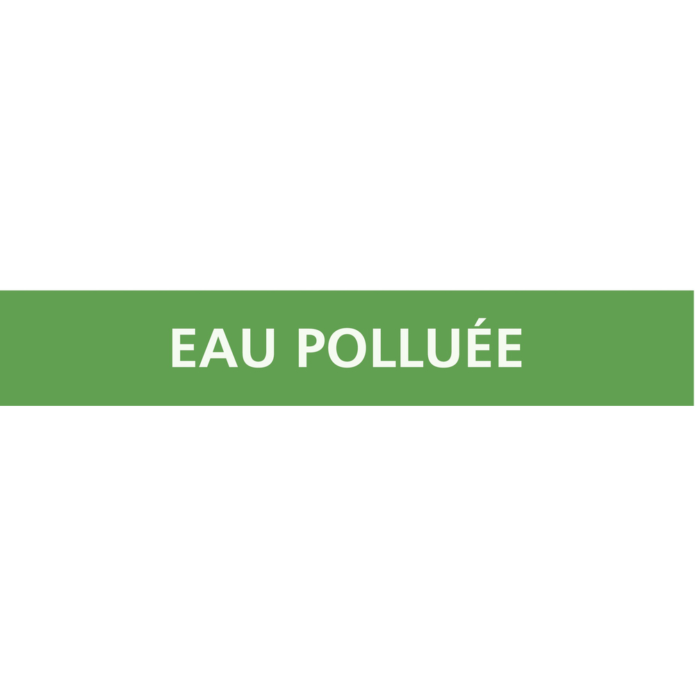 PANNEAU EAU POLLUÉE 156X26MM (20 ADHESIFS POUR TUYAUTERIE) TALIAPLAST - 732185