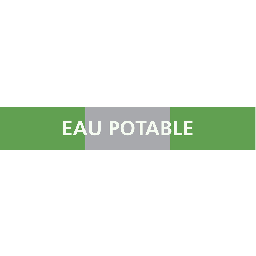 PANNEAU EAU POTABLE 156X26MM (20 ADHESIFS POUR TUYAUTERIE) TALIAPLAST - 732186