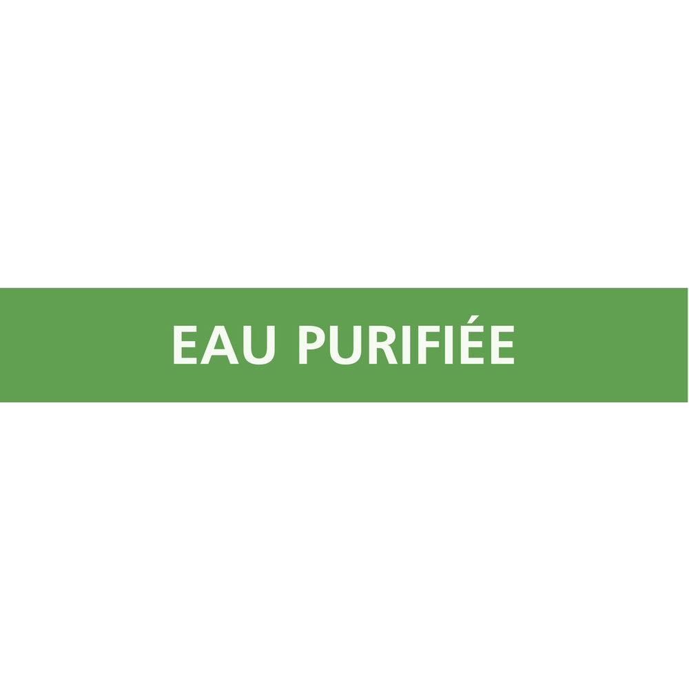 PANNEAU EAU PURIFIÉE 156X26MM (20 ADHESIFS POUR TUYAUTERIE) TALIAPLAST - 732188