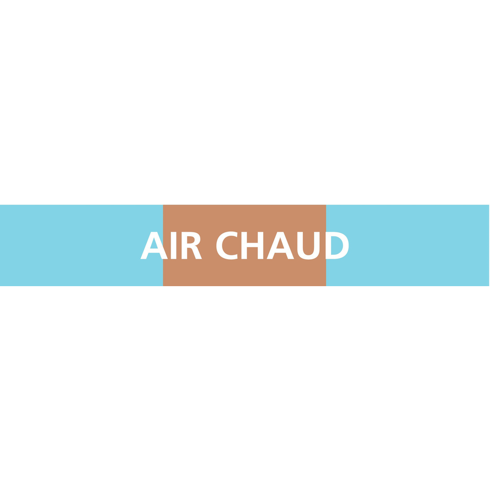 PANNEAU AIR CHAUD 156X26MM (20 ADHESIFS POUR TUYAUTERIE) TALIAPLAST - 732304