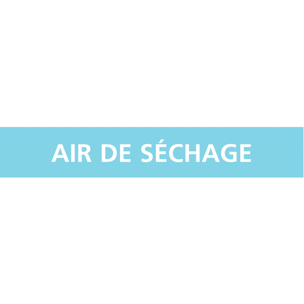 Signalétique de marquage AIR 156X26 Air de séchage 156x26mm (20 adhesifs pour tuyauterie) TALIAPLAST - 732312