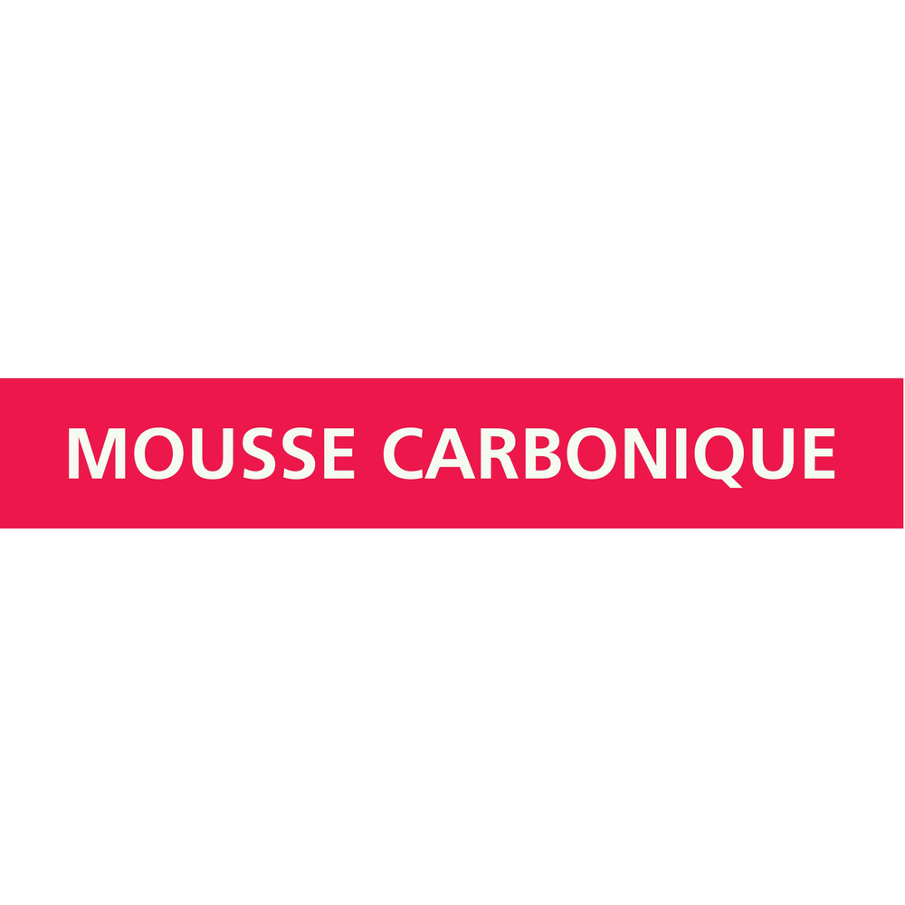 Signalétique de marquage INCENDIE 156X26 Mousse carbonique 156x26mm (20 adhesifs tuyauterie) TALIAPLAST - 732406