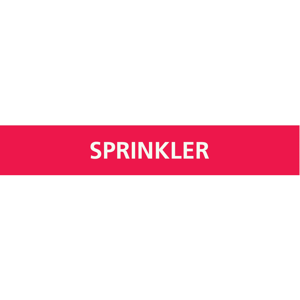 Signalétique de marquage INCENDIE 156X26 Sprinkler 156x26mm (20 adhesifs pour tuyauterie) TALIAPLAST - 732409