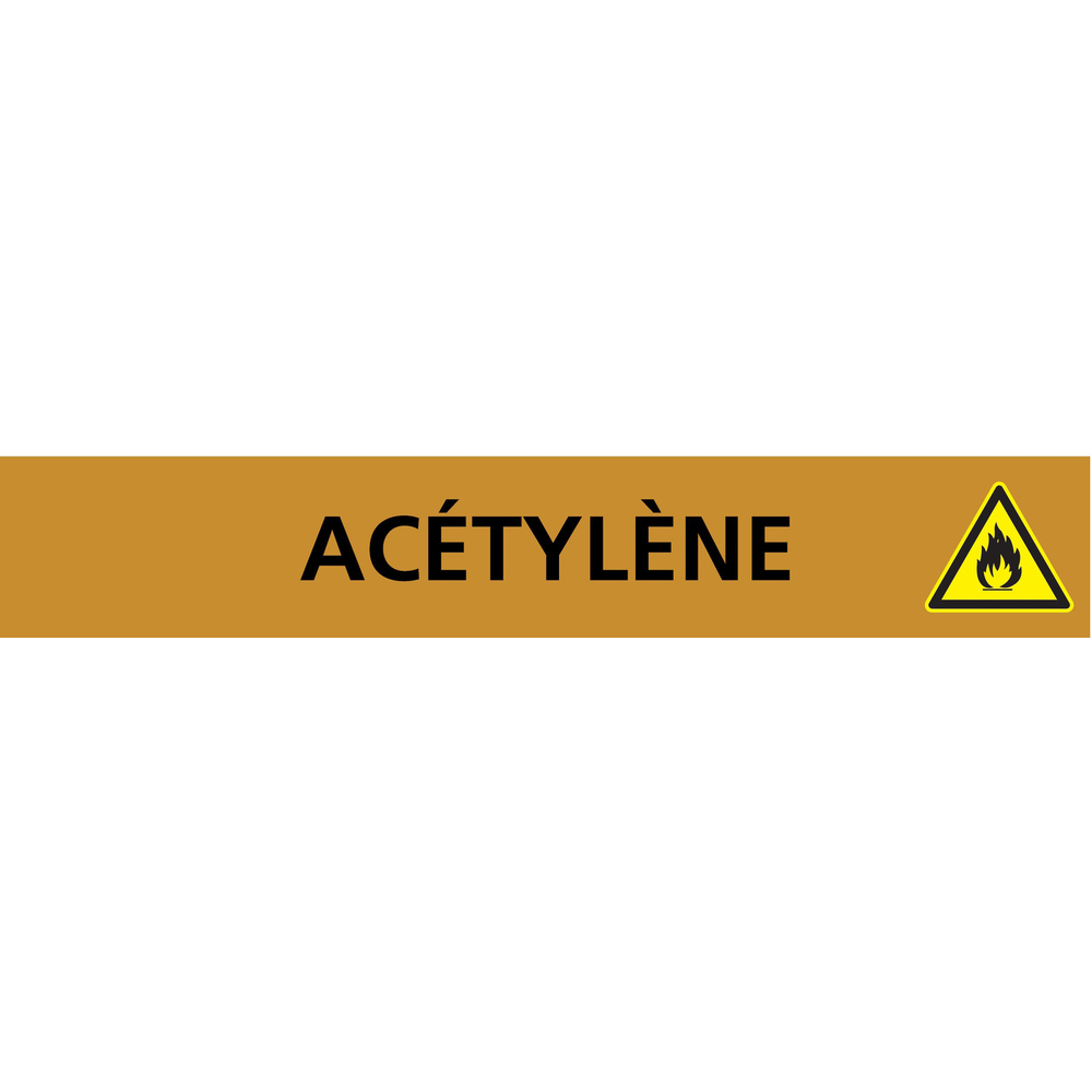 PANNEAU ACÉTYLÈNE 156X26MM (20 ADHESIFS POUR TUYAUTERIE) TALIAPLAST - 732501