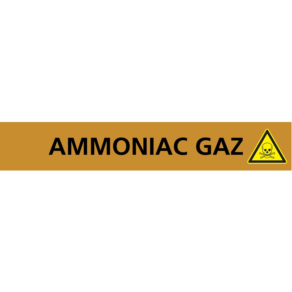 PANNEAU AMMONIAC GAZ 156X26MM (20 ADHESIFS POUR TUYAUTERIE) TALIAPLAST - 732504
