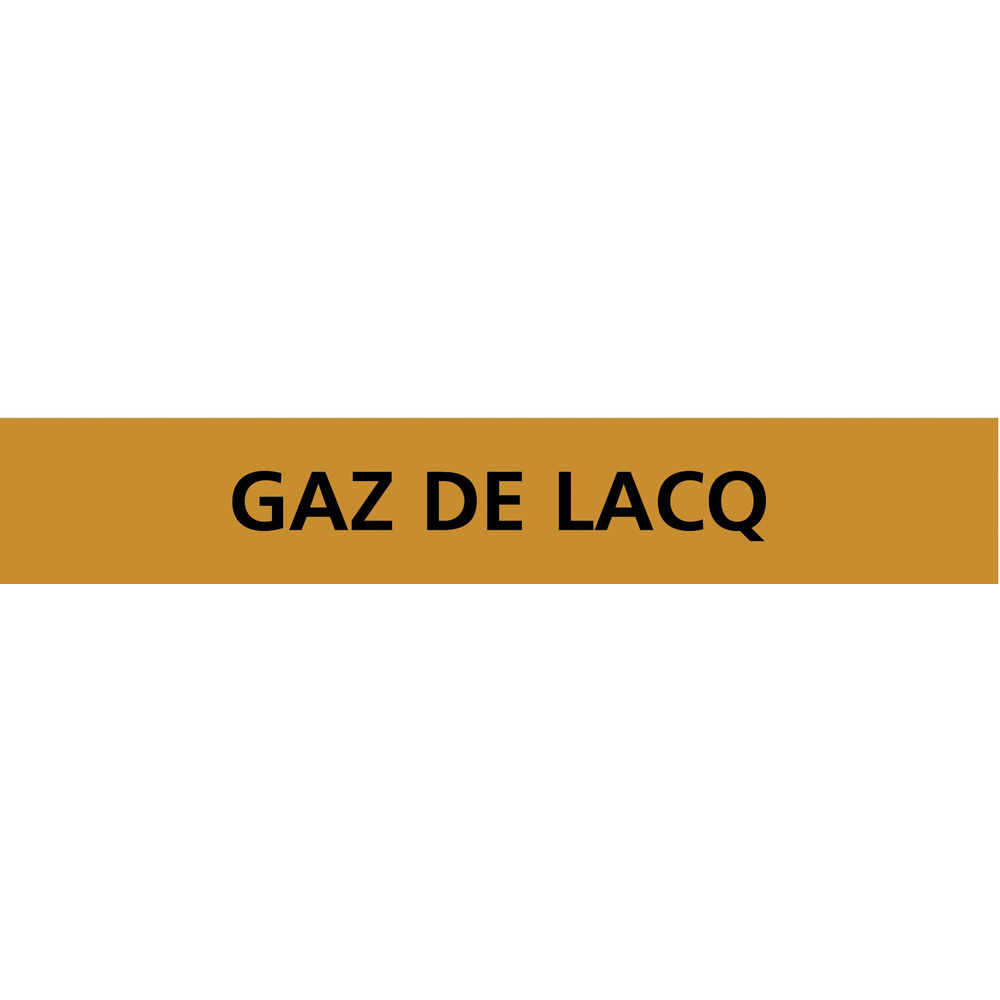 PANNEAU GAZ DE LACQ 156X26MM (20 ADHESIFS POUR TUYAUTERIE) TALIAPLAST - 732550