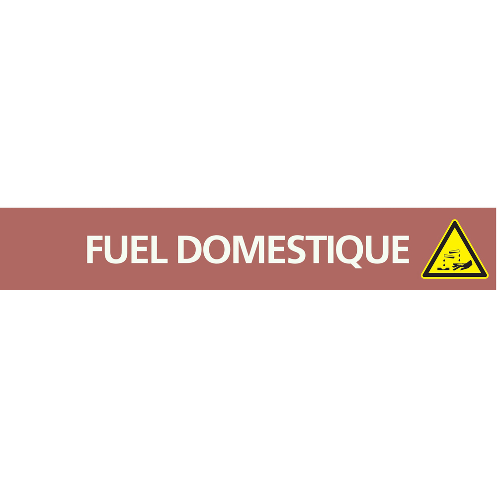 Fuel domestique 156x26mm (20 adhesifs pour tuyauterie) TALIAPLAST - 732618