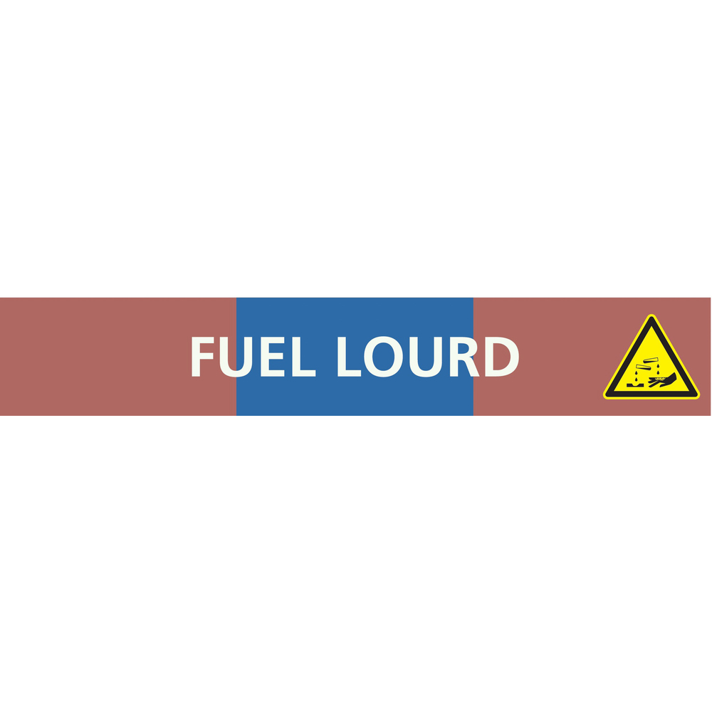 Fuel lourd 156x26mm (20 adhesifs pour tuyauterie) TALIAPLAST - 732620