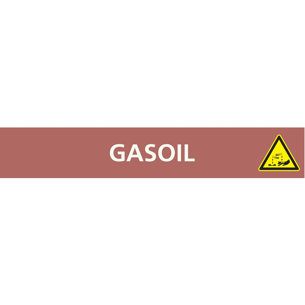 Gasoil 156x26mm (20 adhesifs pour tuyauterie) TALIAPLAST - 732622