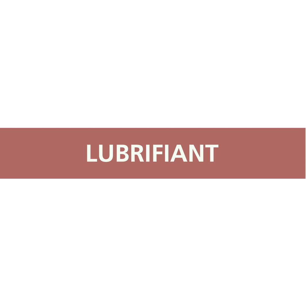 Signalétique de marquage LIQUIDE 156X26 Lubrifiant 156x26mm (20 adhesifs pour tuyauterie) TALIAPLAST - 732636