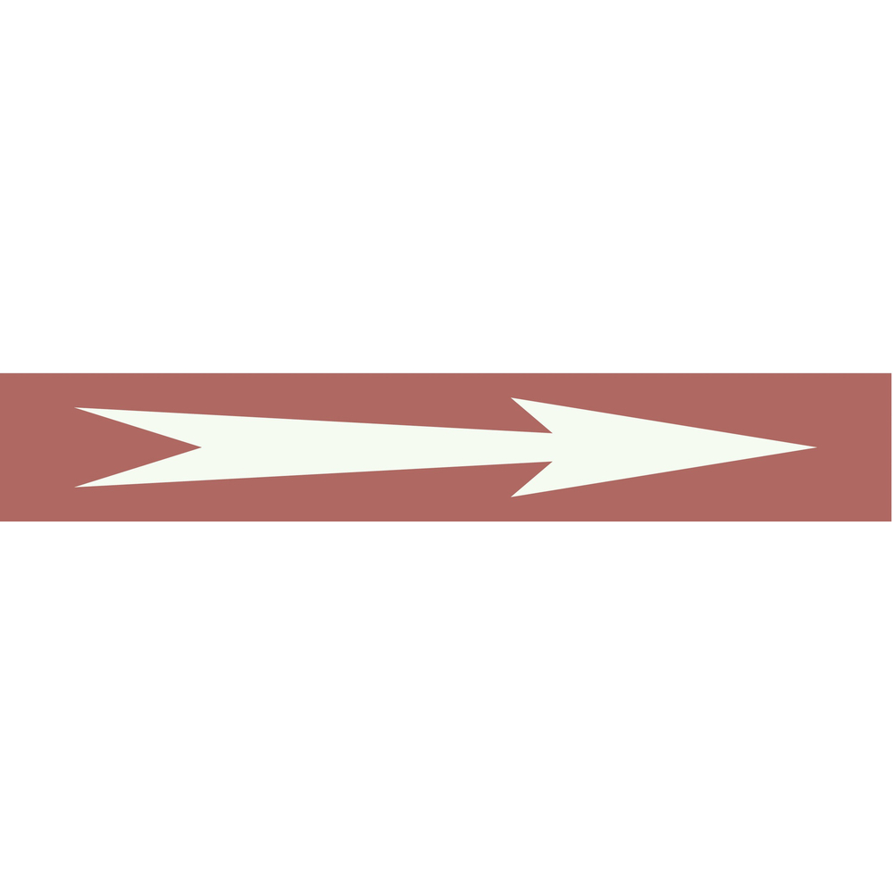 Signalétique de marquage LIQUIDE 156X26 Flèche 156x26mm (20 adhesifs pour tuyauterie) TALIAPLAST - 732637