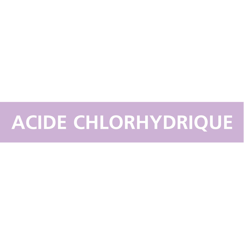 Acide chlorhydrique 156x26mm (20 adhesifs tuyauterie) TALIAPLAST - 732703