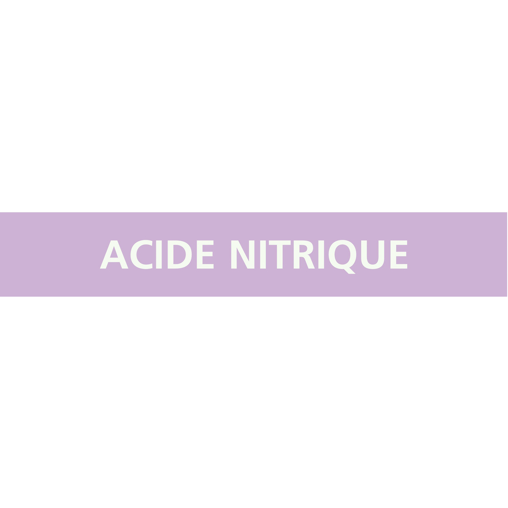 Signalétique de marquage ACIDES 156X26 Acide nitrique 156x26mm (20 adhesifs pour tuyauterie) TALIAPLAST - 732706