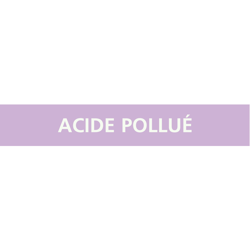 Signalétique de marquage ACIDES 156X26 Acide pollué 156x26mm (20 adhesifs pour tuyauterie) TALIAPLAST - 732738