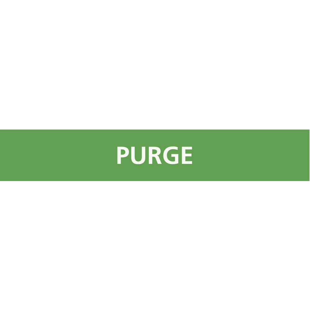 Signalétique de marquage EAU 156X26 Purge 156x26mm (20 adhesifs pour tuyauterie) TALIAPLAST - 732804