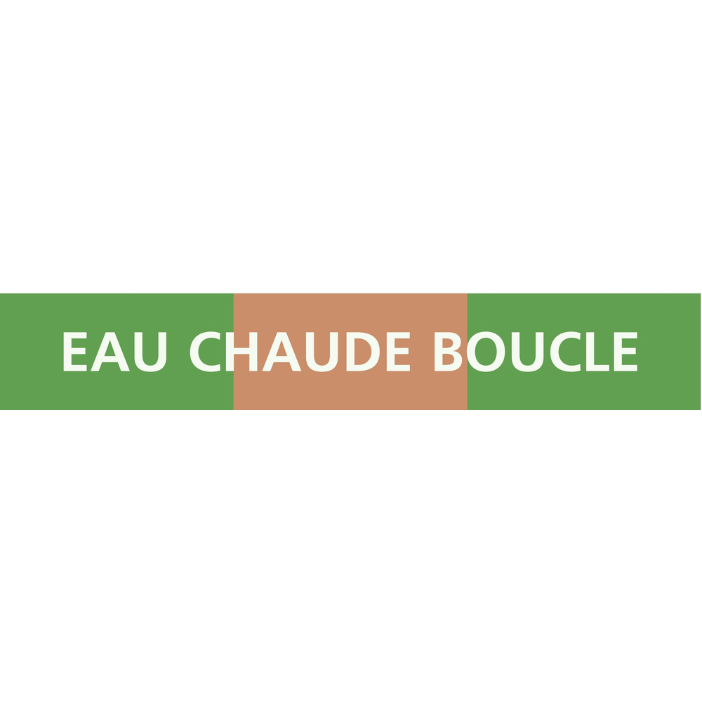 PANNEAU EAU CHAUDE BOUCLE 156X26MM (20 ADHESIFS TUYAUTERIE) TALIAPLAST - 732812