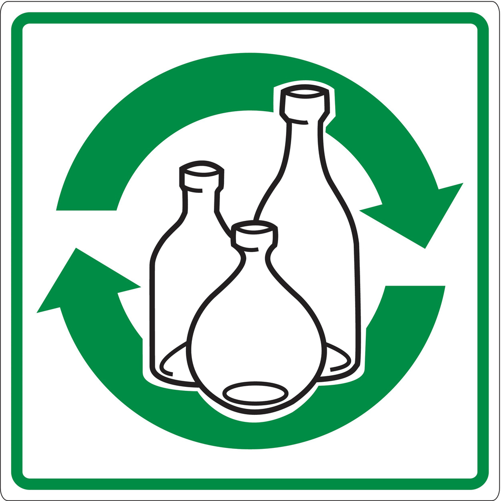 PANNEAU RECYCLAGE DU VERRE ADHESIF 200X200MM TALIAPLAST - 733804