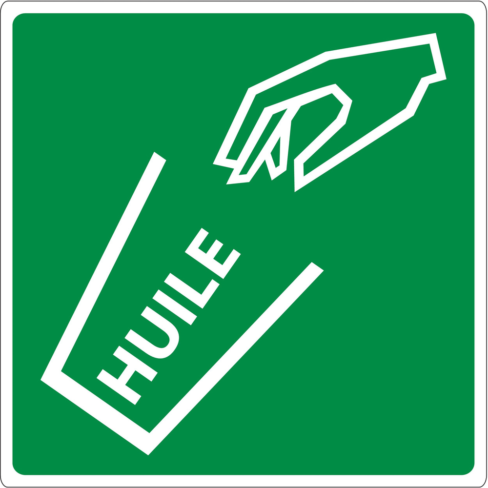 PANNEAU POUBELLE HUILE ADHESIF 200X200MM TALIAPLAST - 733815