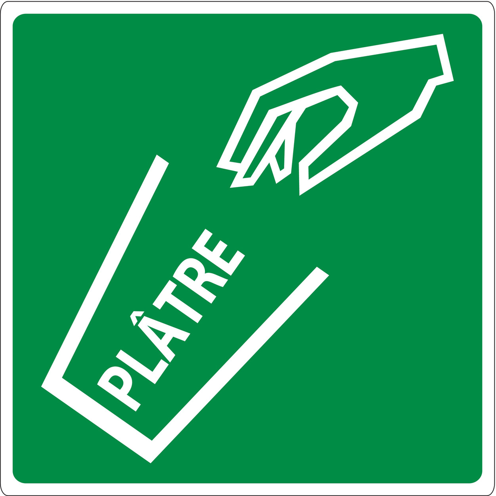 PANNEAU POUBELLE PLATRE ADHESIF 200X200MM TALIAPLAST - 733818
