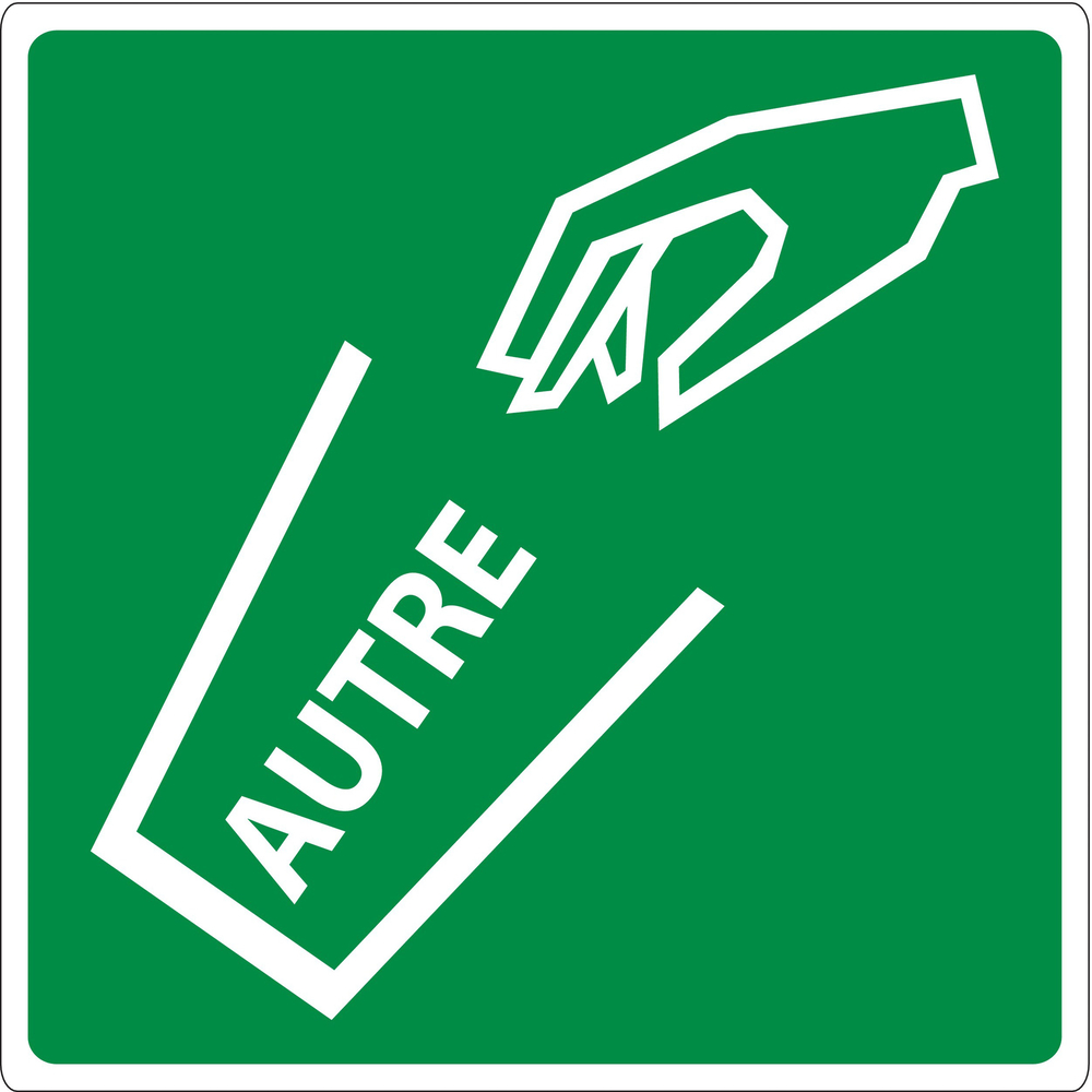 PANNEAU POUBELLE AUTRE ADHESIF 200X200MM TALIAPLAST - 733820