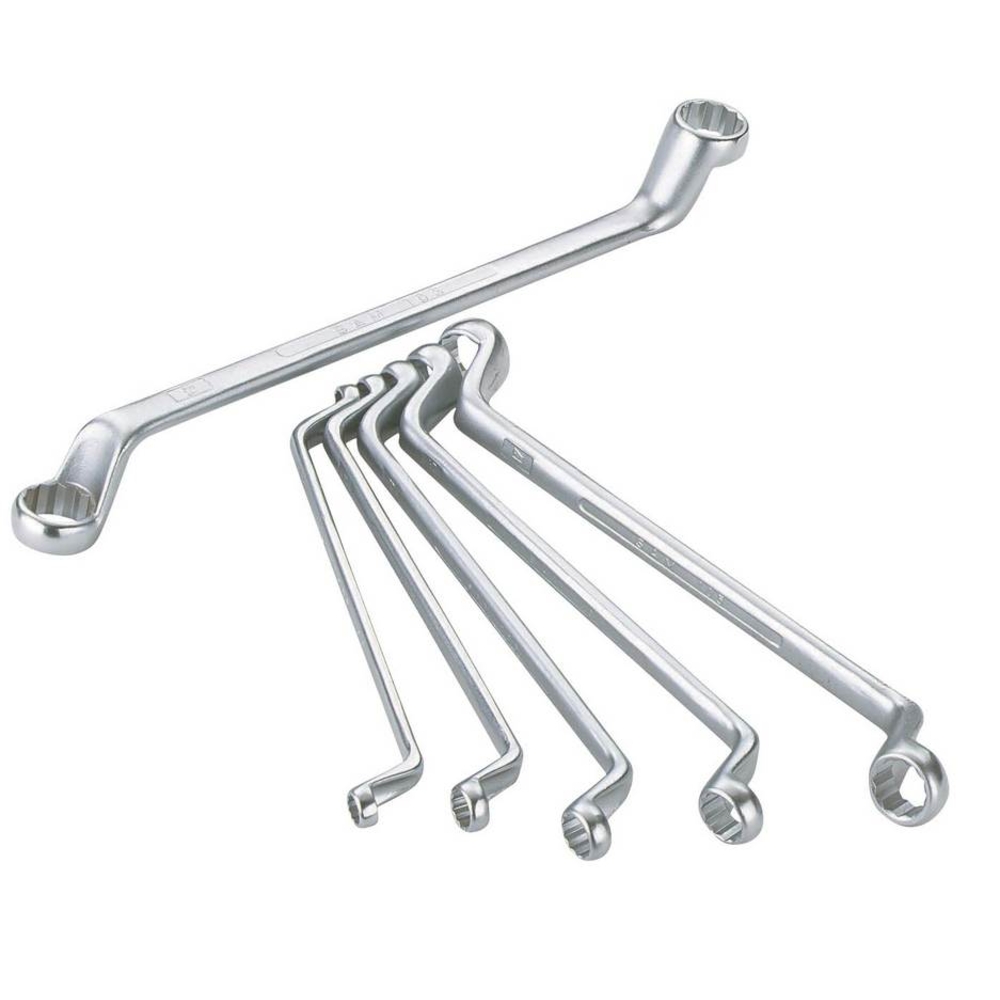 JEU 6 CLES POLYGONALES CONTRE-COUDEES SAM OUTILLAGE - 105J6