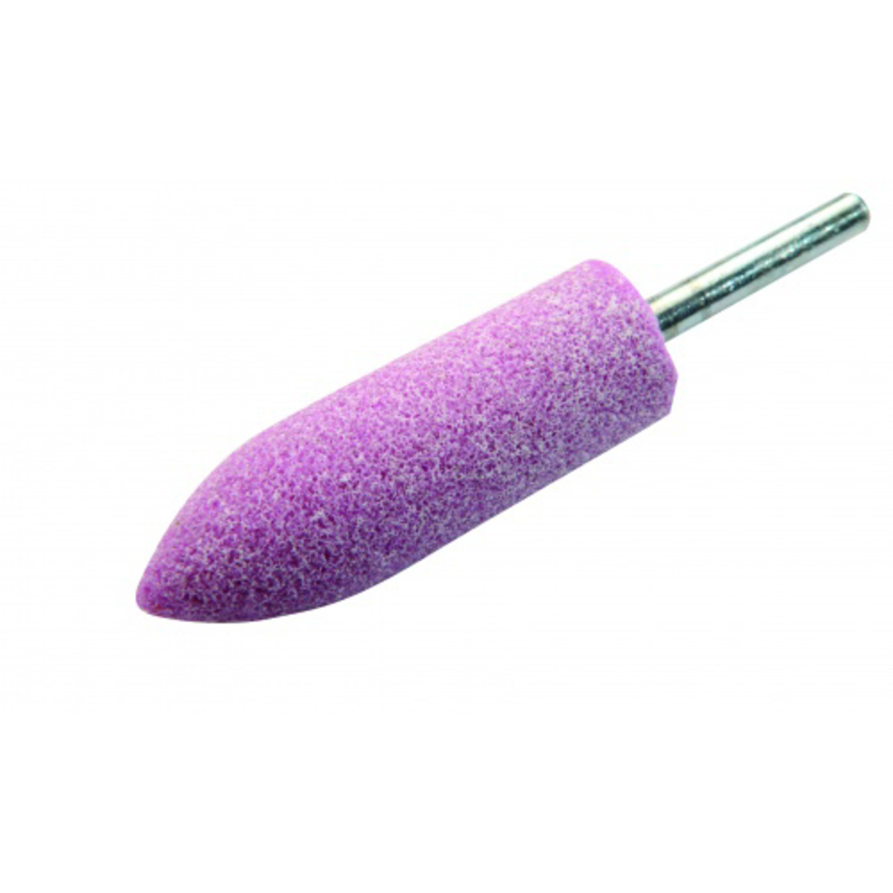 Meule tige d. 6x40mm corindon rose ogive d. 20x25mm SAM OUTILLAGE - 1962221