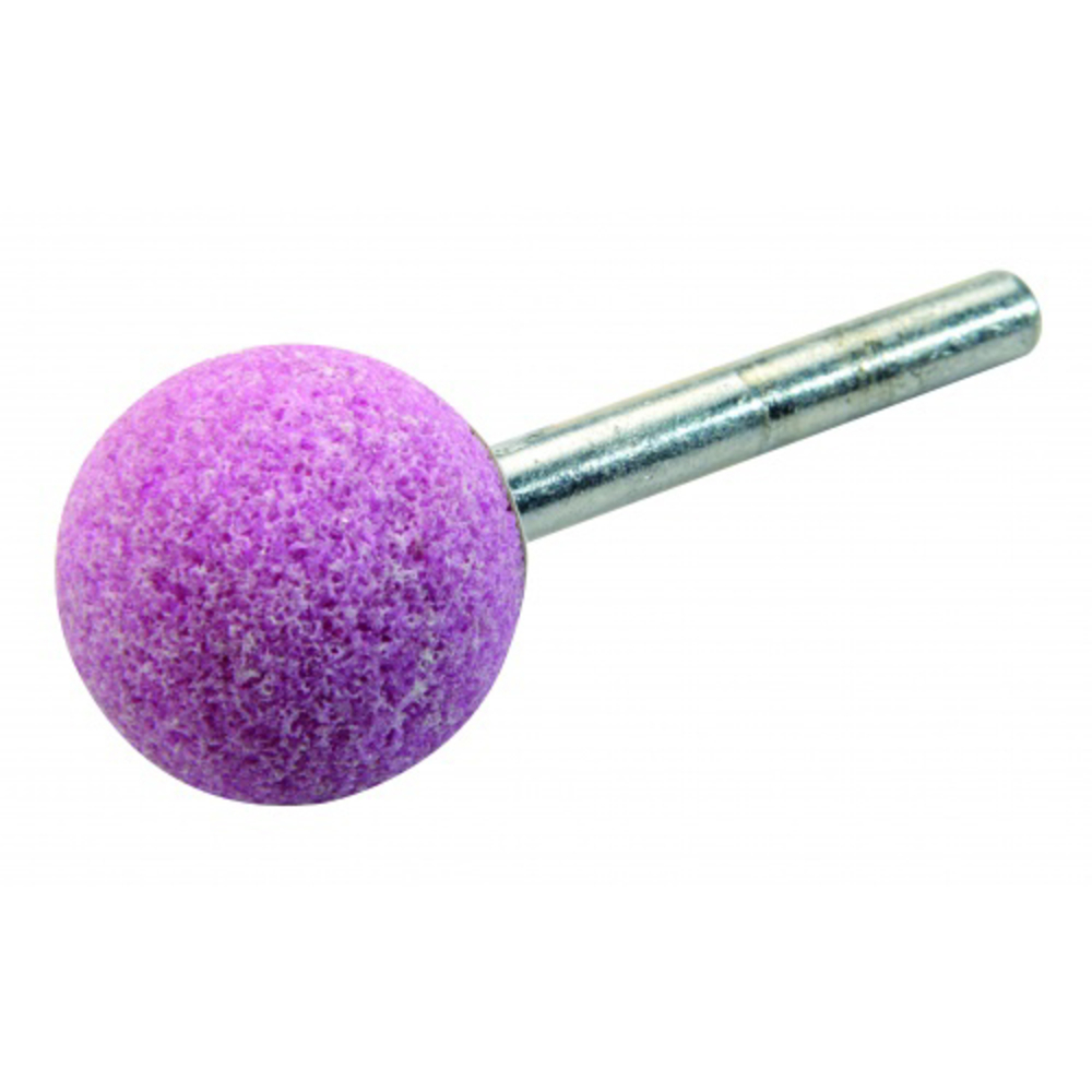 Meule tige d. 6x40mm corindon rose spherique d. 16mm SAM OUTILLAGE - 1962241