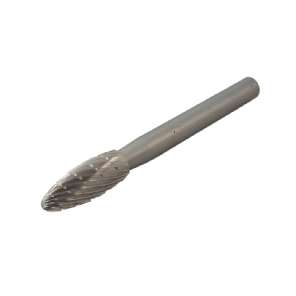 Fraise tige d. 6x60mm hss flamme d. 6x20mm avec bout arrondi SAM OUTILLAGE - 19666