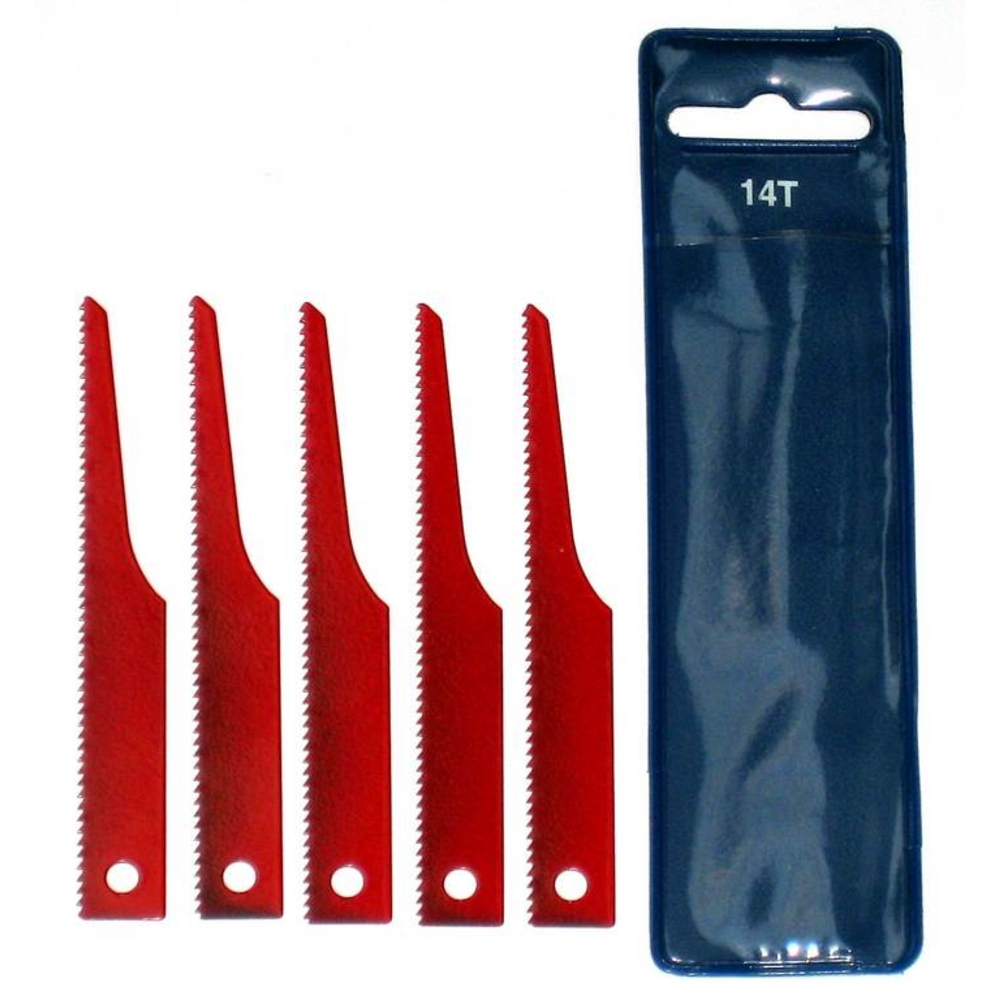 JEU DE 5 LAMES DE SCIE 6 DENTS/CM SAM OUTILLAGE - 19802