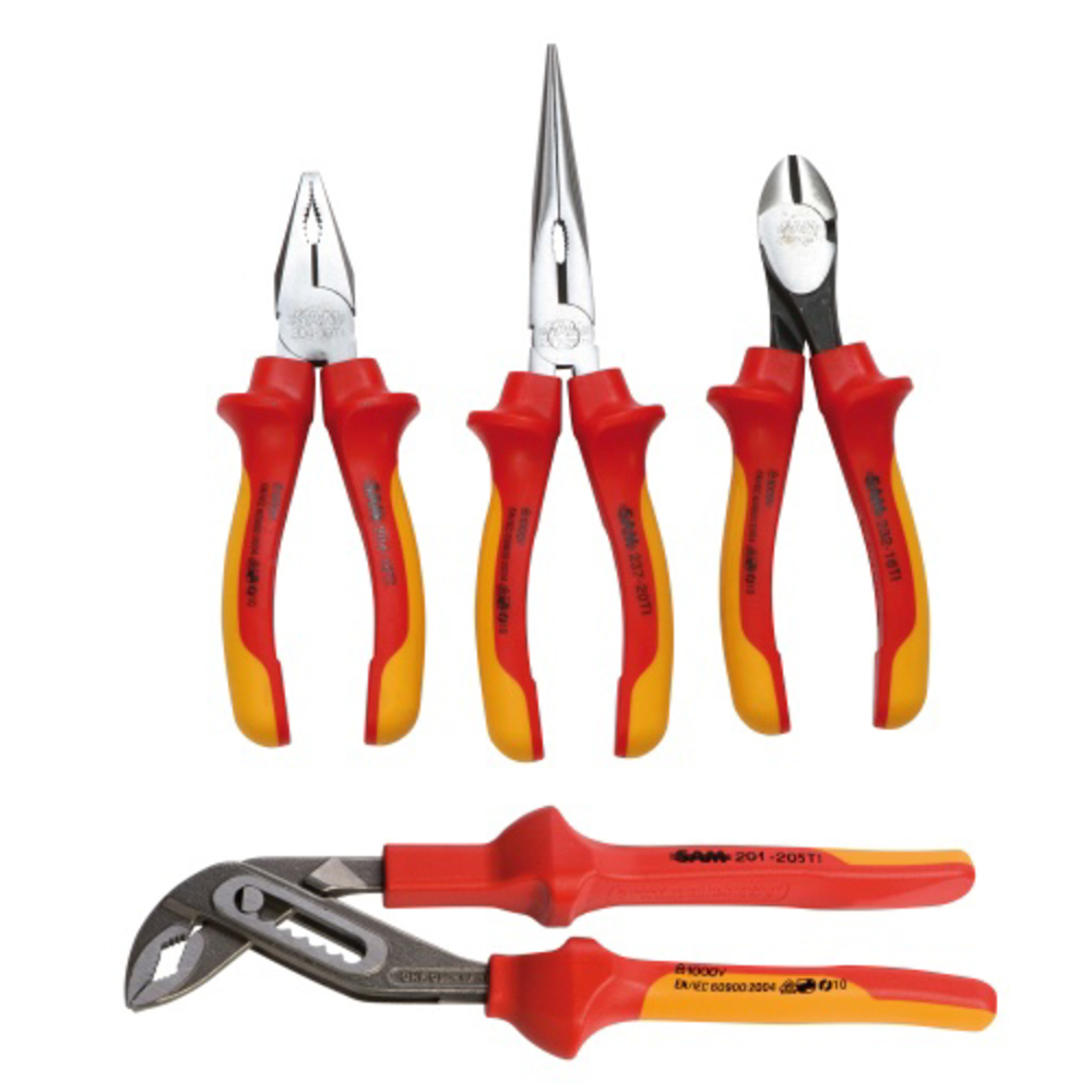 Jeu 4 pinces isolees 1000 volts SAM OUTILLAGE - 201J4TI