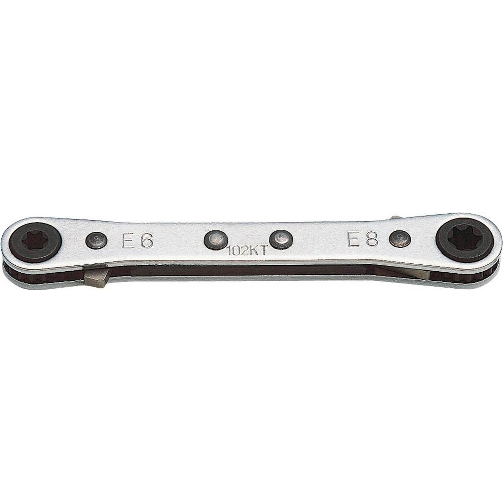 CLE CLIQUET TORX FEMELLE E6 + E8 SAM OUTILLAGE - 217E6E8