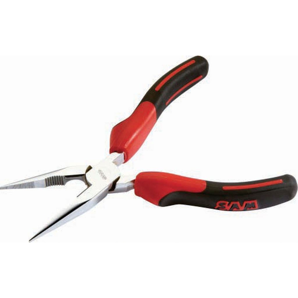PINCE BEC DEMI ROND DROIT BIMATIERE AVEC RESSORT 200 MM SAM OUTILLAGE - 237R20G