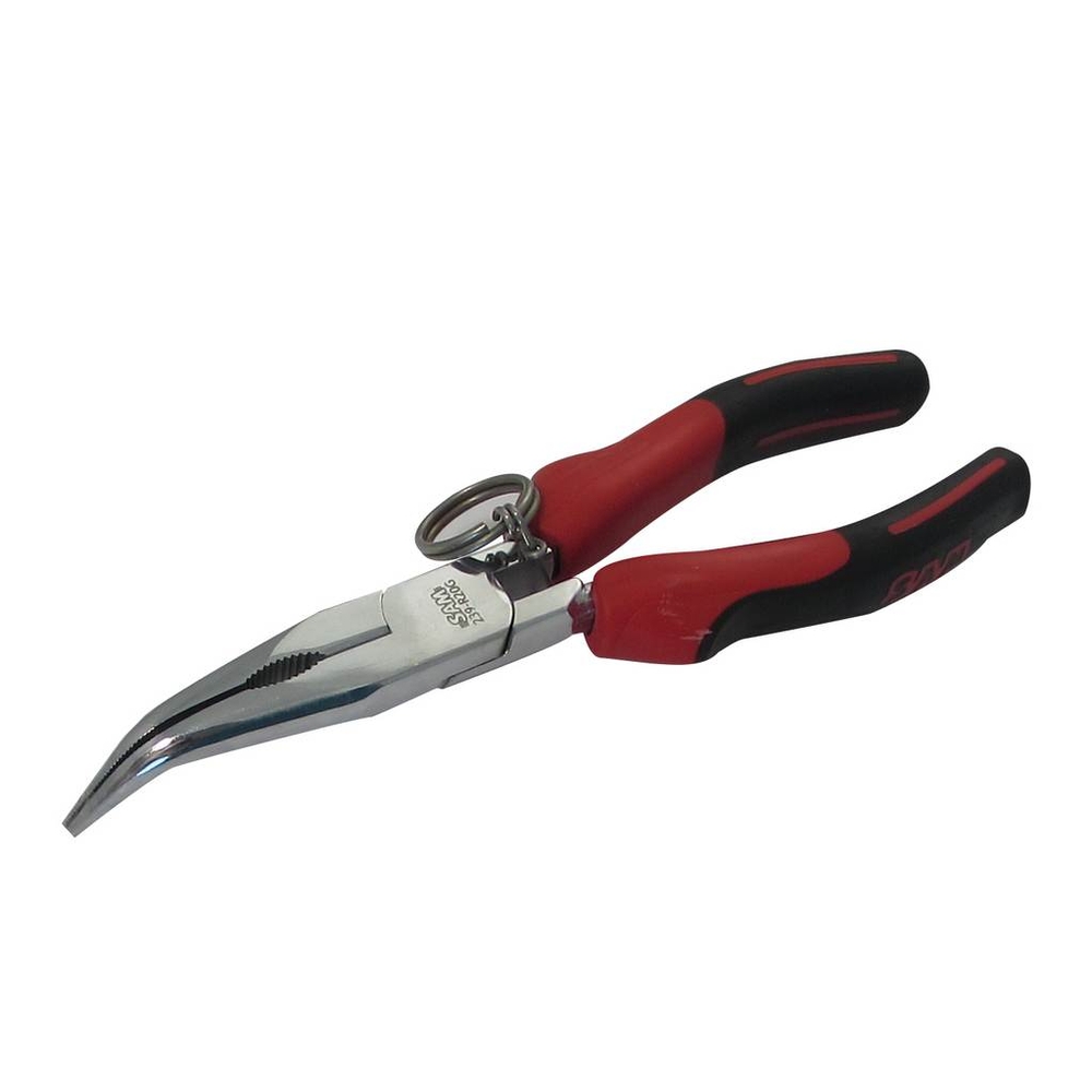 PINCE BEC DEMI ROND COUDE BIMATIERE AVEC RESSORT 200 MM SAM OUTILLAGE - 239R20GFME
