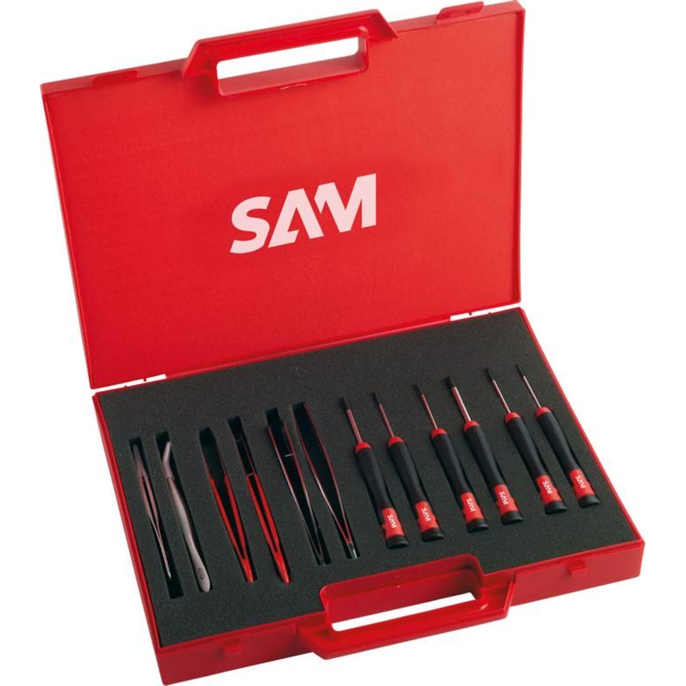 COMPOSITION DE 12 OUTILS ELECTRONIQUES SAM OUTILLAGE - 276J12