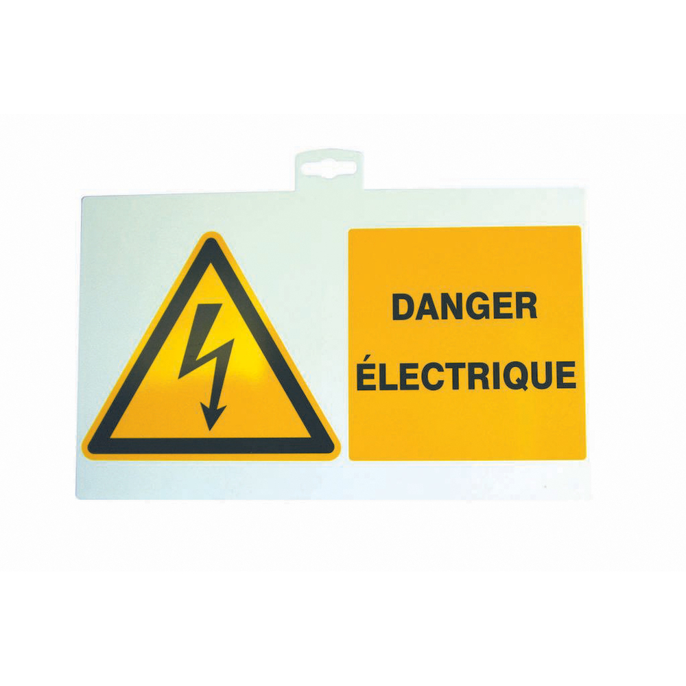 PANCARTE DÂ'INFORMATION DE DANGER ÉLECTRIQUE SAM OUTILLAGE - 2862