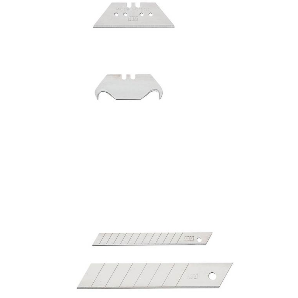 BOITE DE 100 LAMES POUR COUTEAUX RETRACTABLES ET CUTTERS SAM OUTILLAGE - 37970