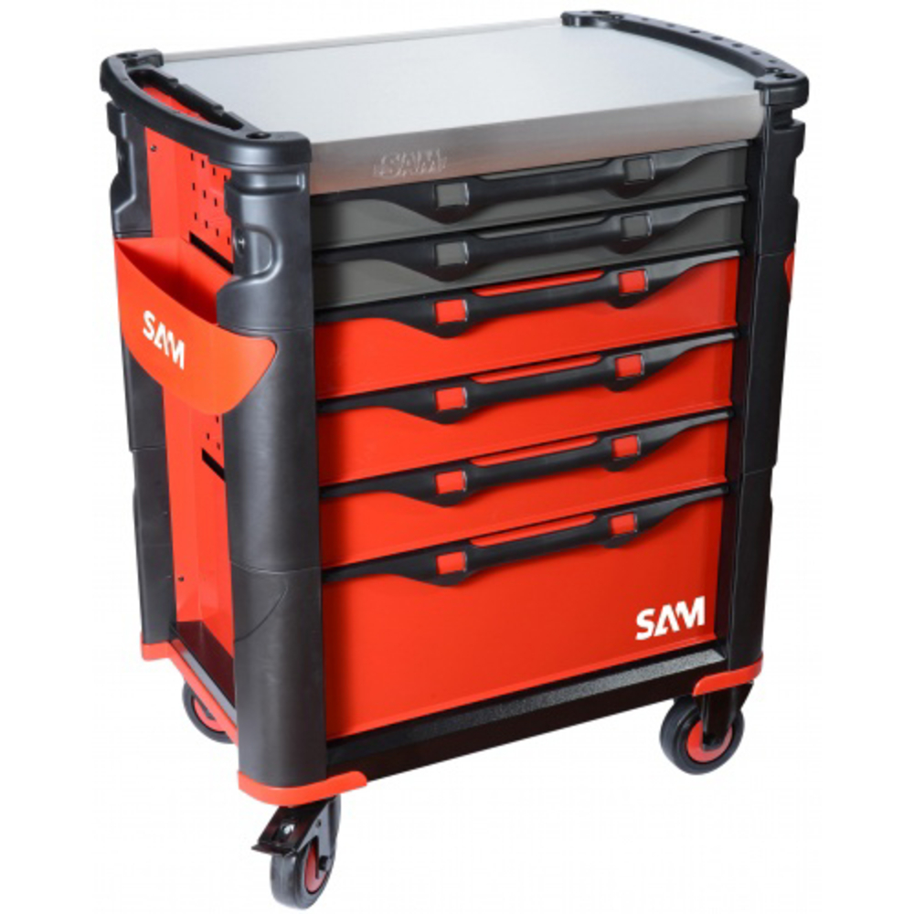 Servante 41 - 6 tiroirs - 200 outils maint. indust. mod. abs SAM OUTILLAGE - 416200SV