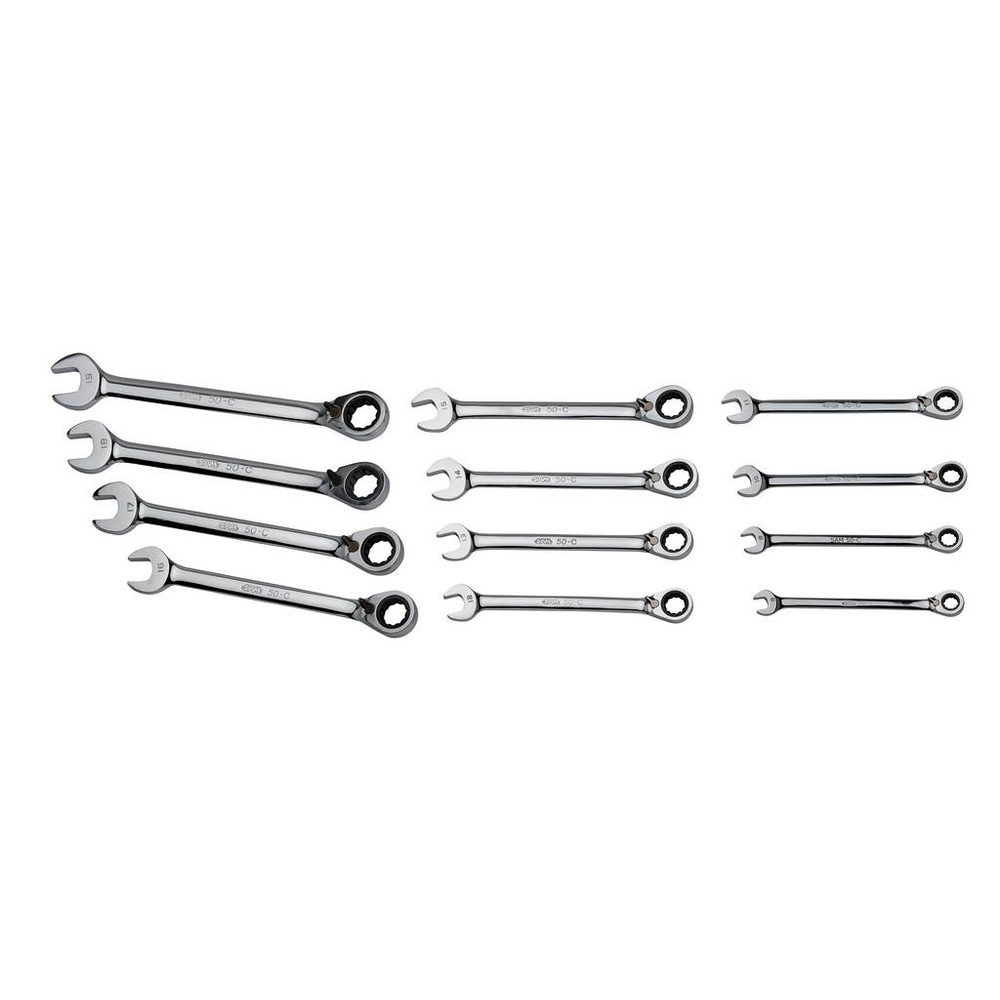 JEU 11 CLES MIXTES A CLIQUET EN MM SAM OUTILLAGE - 50CJ11