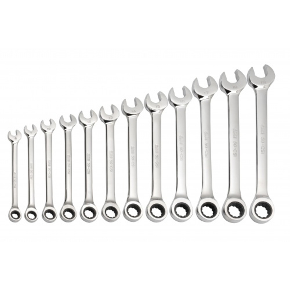 Jeu de 12 cles mixtes a cliquet en mm SAM OUTILLAGE - 50CSIJ12