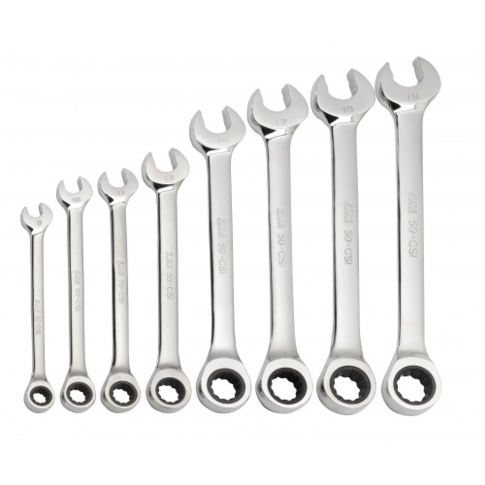 Jeu de 8 cles mixtes a cliquet en mm SAM OUTILLAGE - 50CSIJ8